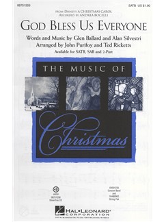 SILVESTRI/BALLARD - GOD BLESS US EVERYONE  (Disney's A Christmas Carol) - SATB