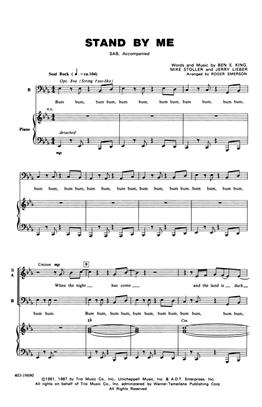 KING E. B. - STAND BY ME SAB CORO