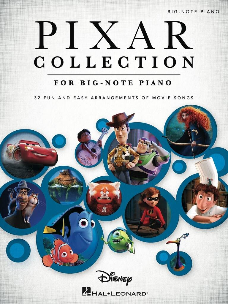 DISNEY W. - PIXAR COLECCION FOR BIG NOTE MOVIE SONG (PIANO)