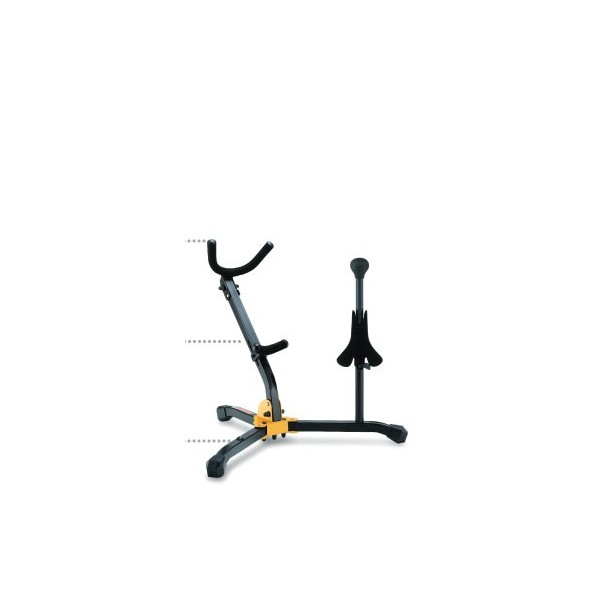 SOPORTE SAXOFON ALTO/TENOR + SOPRANO - HERCULES DS533B (clavija extra para Saxofon Soprano)