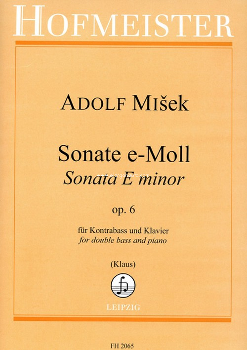 MISEK A. - SONATA MI m - OP.6