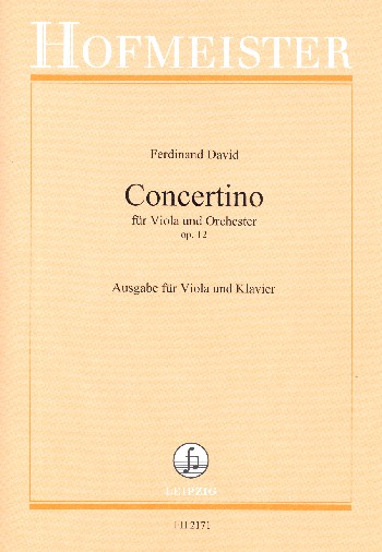 DAVID F. - CONCERTINO SIb M - OP.12 VIOLA