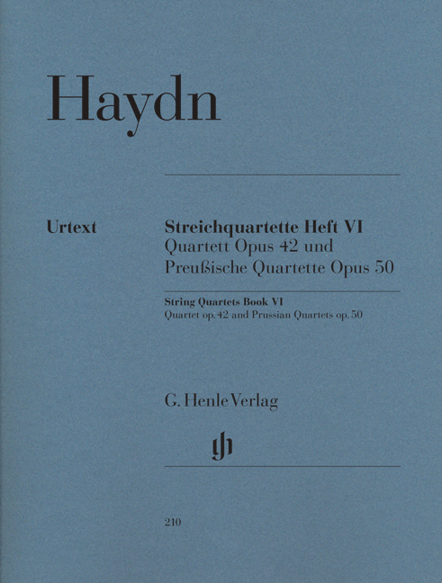 HAYDN J. - CUARTETOS V.6 URTEXT (PT)  2V/VA/VC - OP.42 y OP.50