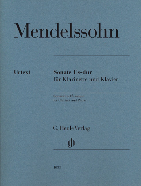 MENDELSSOHN F. - SONATA MIb M - URTEXT   (CL/P)