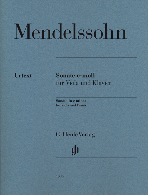 MENDELSSOHN F. - SONATA DO m - URTEXT   (VA/P)