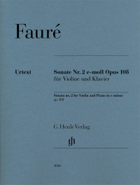 FAURE G. - SONATA Nº2 MI m OP.108 VIOLIN