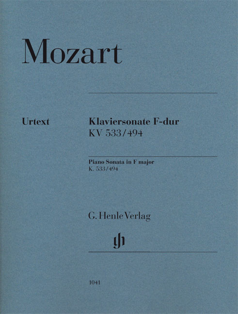 MOZART W.A. - SONATA FA M KV.533/494 - URTEXT  (P)