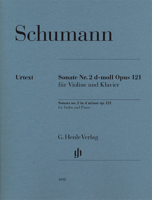 SCHUMANN R. - SONATA Nº 2 OP. 121 - URTEXT    (V/P)