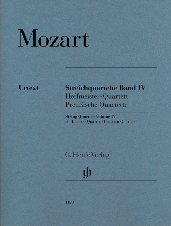 MOZART W.A. - CUARTETOS V. IV CUARTETOS "HOFFMEISTER"-"PRUSIANOS " URTEXT