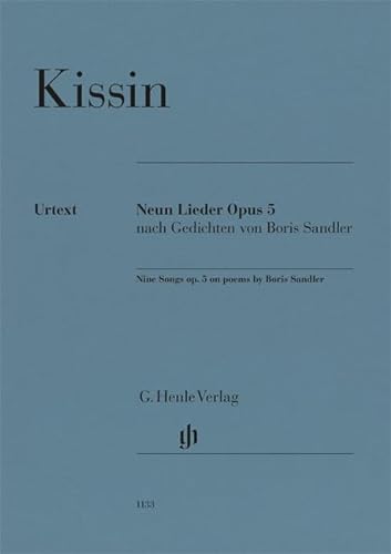 KISSI E. - CANCIONES OP.5 SOBRE POEMAS BORIS SANDLER (9) IRTEXT
