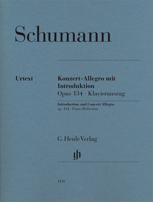 SCHUMANN R. - INTRODUCCION Y CONCIERTO OP. 134 - URTEXT  (P)