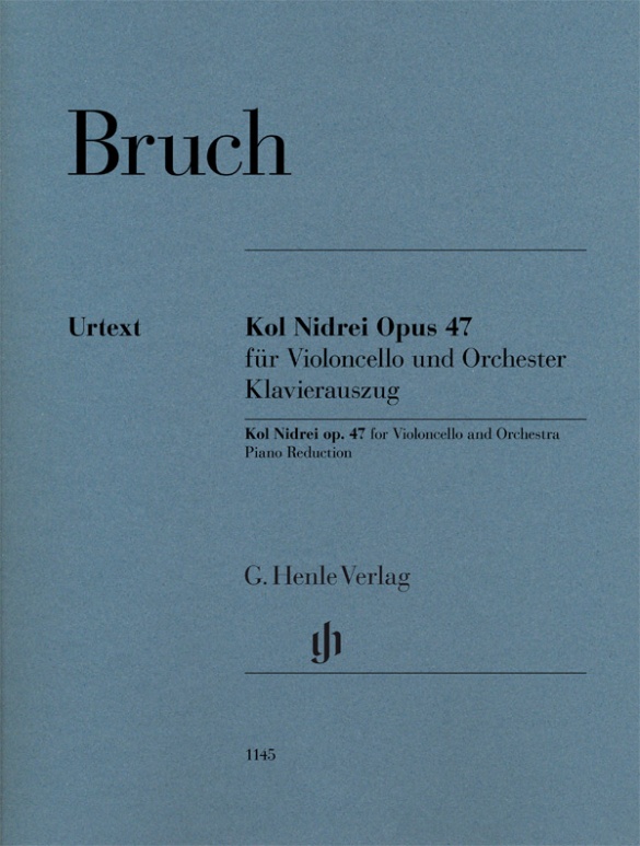 BRUCH E. - KOL NIDREI OP.47 - URTEXT - VIOLONCHELO Y PIANO