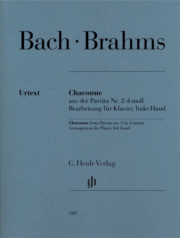 BACH J.S. / BRAHMS J. - CHACONA DE LA PARTITA Nº2 RE m MANO IZQUIERDA URTEXT
