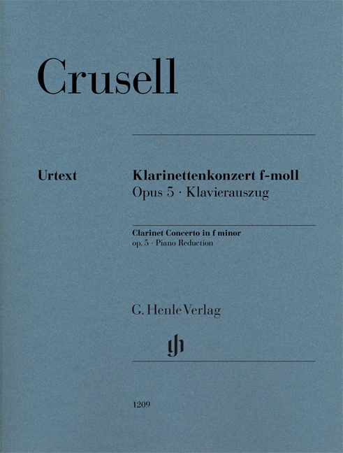 CRUSELL H.B.- CONCIERTO DE CLARINETE nº2 FA m OP.5 URTEXT
