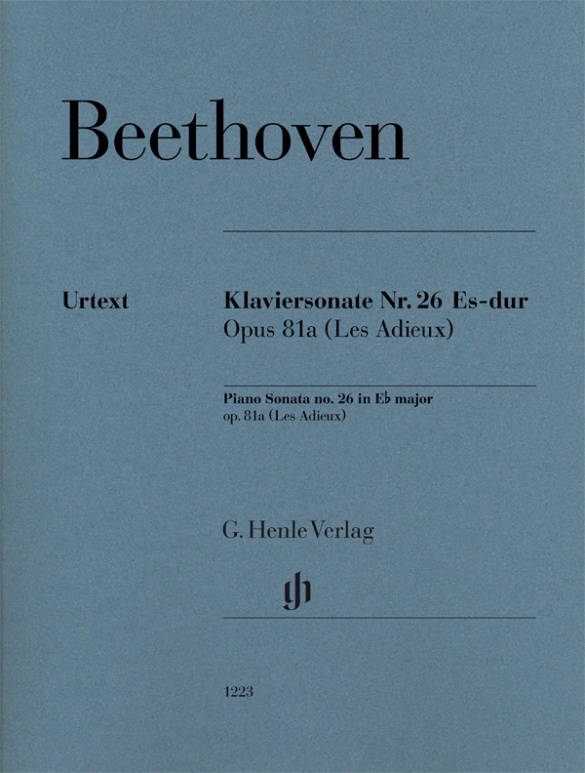 BEETHOVEN L.V. - SONATA Nº 26 MIb M OP.81a LES ADIEUX URTEXT