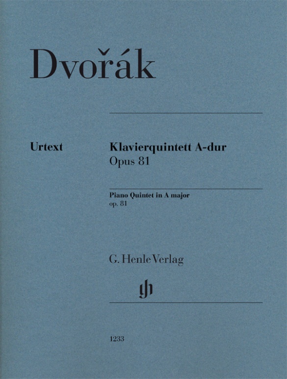 DVORAK A. - QUINTETO CON PIANO LA M - OP.81  URTEXT