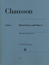 CHAUSSON E. - TRIO PIANO SOLm OP.3 URTEXT