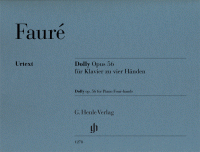 FAURE G. - DOLLY OP.56 URTEXT  PIANO 4M