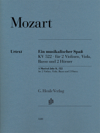 MOZART W.A - UNA BROMA MUSICAL KV522 URTEXT