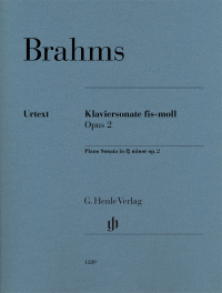 BRAHMS J. - SONATA FA#m OP.2 URTEXT