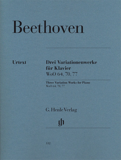 BEETHOVEN L.V. - VARIACIONES (3) WoO 64, 70 Y 77  URTEXT - (P)