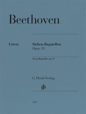 BEETHOVEN L.V. - BAGATELAS (7) URTEXT - OP.33  (P) DIGITADA