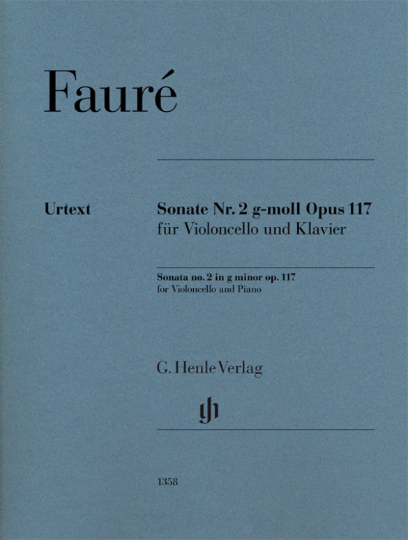 FAURE G. - SONATA OP.117 Nº 2 SOL m (VCP) URTEXT
