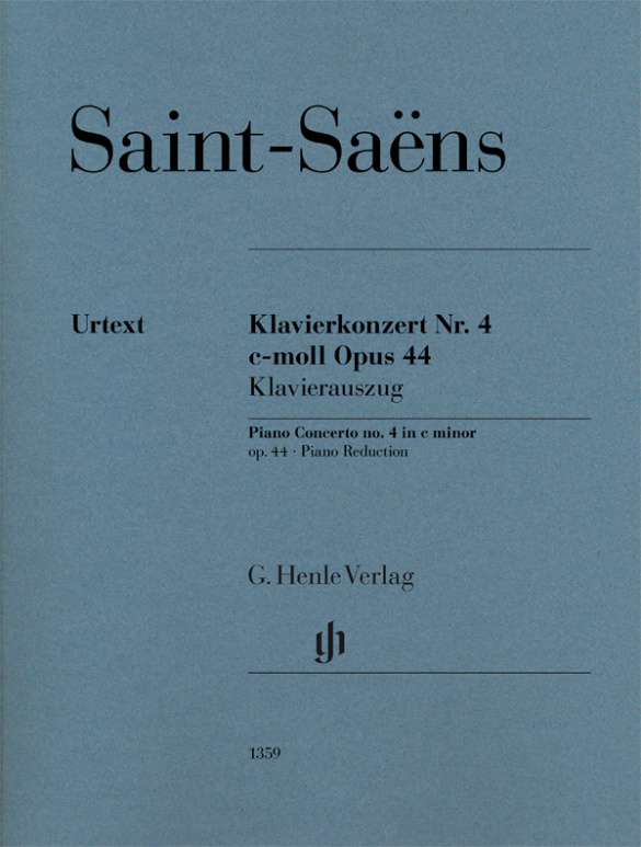 SAINT SAENS C. - CONCIERTO Nº 4 OP.44 MI m (URTEXT)