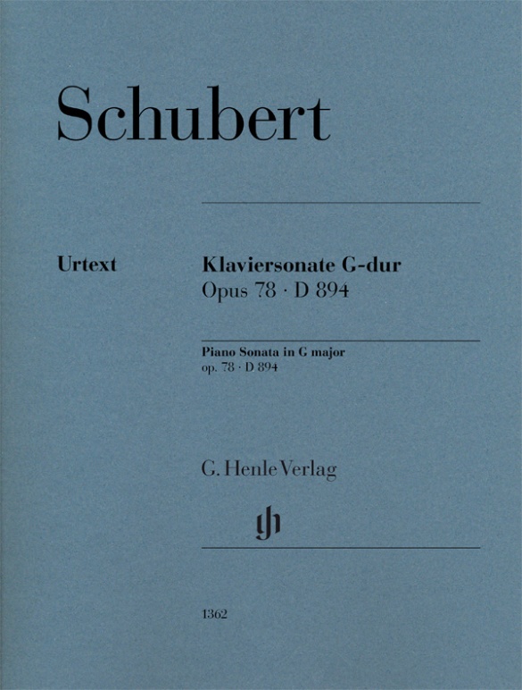 SCHUBERT F.- SONATA SOL M OP.78 D 894 P URTEXT DIGITADO