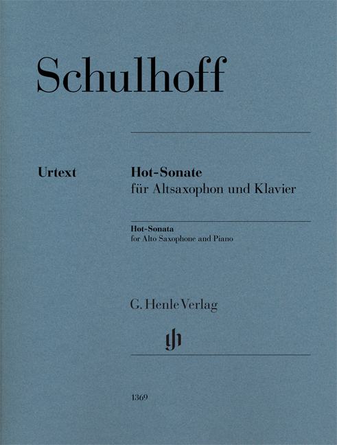SCHULHOF E. - HOT-SONATA SAXOFON ALTO URTEX