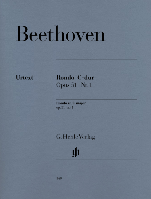 BEETHOVEN L.V. - RONDO Nº1 DO M - OP.51 Nº1 - URTEXT  (P)