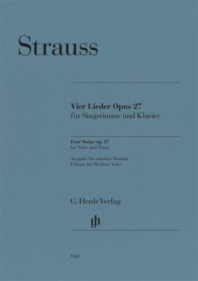 STRAUSS R. - LIEDER OP.27 (4) CLAVE ORIGINAL VOZ MEDIA URTEXT)