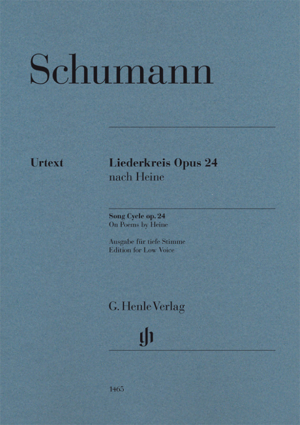 SCHUMANN R. - CICLO DE CANCIONES "HEINE" OP.24 VOZ BAJA (URTEXT)