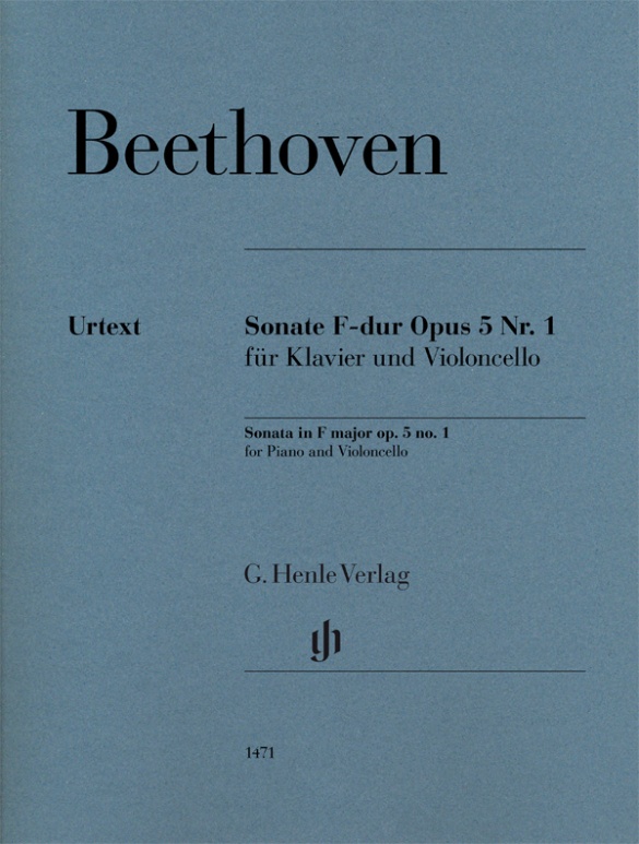 BEETHOVEN L.V. - SONATA FA M OP.5 Nº 1 (VCP) URTEXT