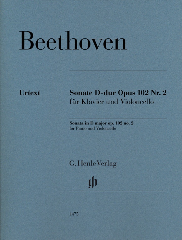BEETHOVEN L.V. - SONATA RE M OP.102 Nº 2 (VCP) URTEXT