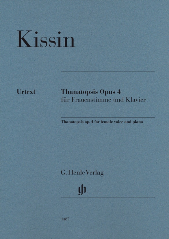 KISSIN E. - THANATOPSIS OP.4 VOZ FEMENINA Y PIANO URTEXT