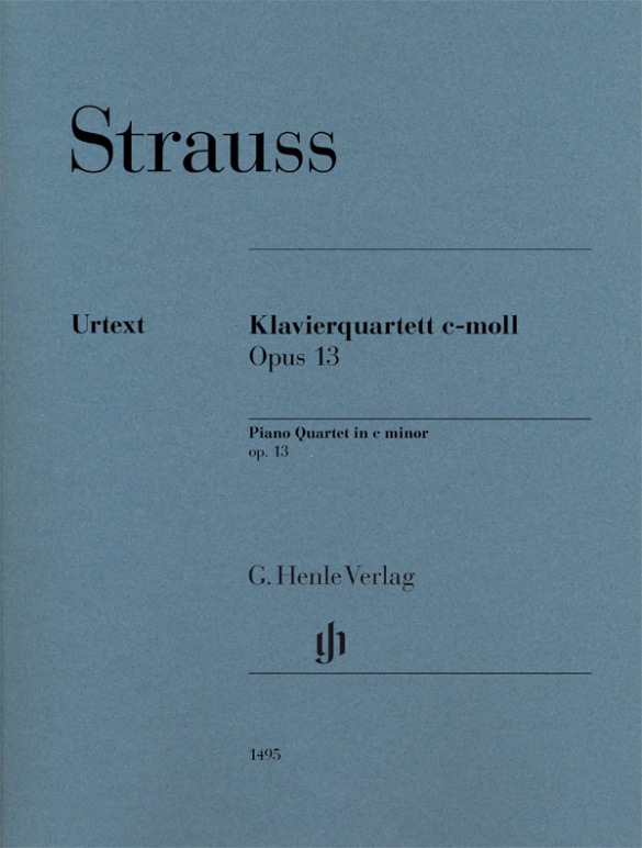 STRAUSS R. - CUARTETO CON PIANO D m OP.13 (URTEXT)