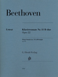 BEETHOVEN L.V. - SONATA Nº 11 SIb M OP.22  URTEXT  *DIGITADO*
