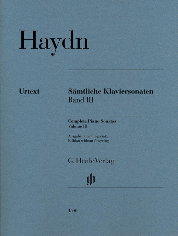 HAYDN J. - SONATAS COMPLETAS V.3 URTEXT (G.FEDER)