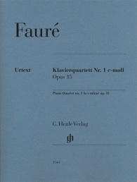 FAURE G. - CUARTETO OP.15 DO m (V(VA/VC/P) URTEXT PARTITURA Y PARTES