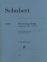 SCHUBERT F. - SONATA SI b M OP.POST 147 D575 URTEXT DIGITADA