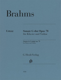 BRAHMS J. - SONATA SOL M OP.78 URTEXT (VIOLIN Y PIANO)  DIGITADA