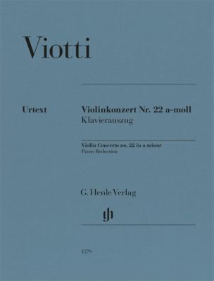 VIOTTI G.B. - CONCIERTO Nº22 LA m (URTEXT)