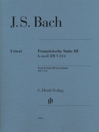 BACH J.S - SUIT FRANCESA Nº 3 SI m BWV 814 URTEXT (DIGITADA)