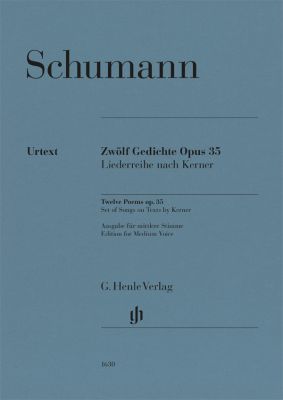 SCHUMANN R. - POEMAS (CANCIONES) SOBRE TEXTO KERNER OP.35 (12) VOZ MEDIA