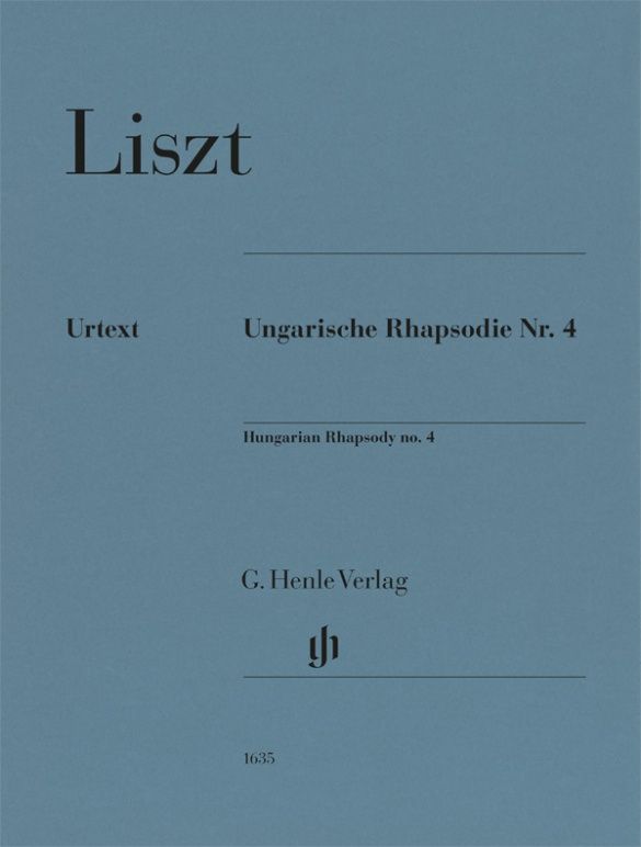 LISZT F. - RAPSODIA HUNGARA Nº 4 URTEXT (DIGITADA)