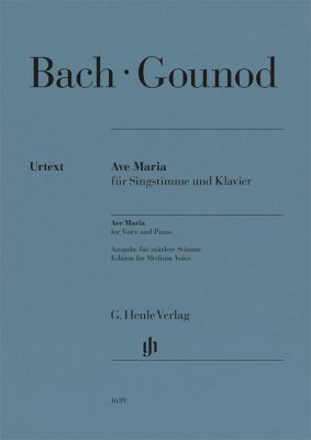 BACH-GOUNOD - AVE MARIA Y AVE MARIA (VOZ MEDIA) URTEXT