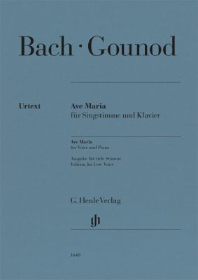 BACH-GOUNOD - AVE MARIA Y AVE MARIA (VOZ BAJA) URTEXT