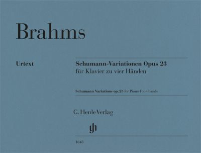BRAHMS J. - VARIACIONES SOBRE UN TEMA DE SCHUMANN - OP.23  (P4M) URTEXT