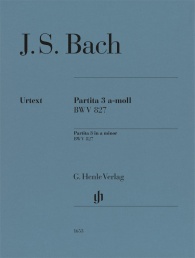 BACH J.S. - PARTITA Nº 3 LA m BWV.827 CON DIGITACION URTEXT